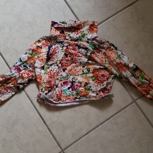 Crop long sleeve top